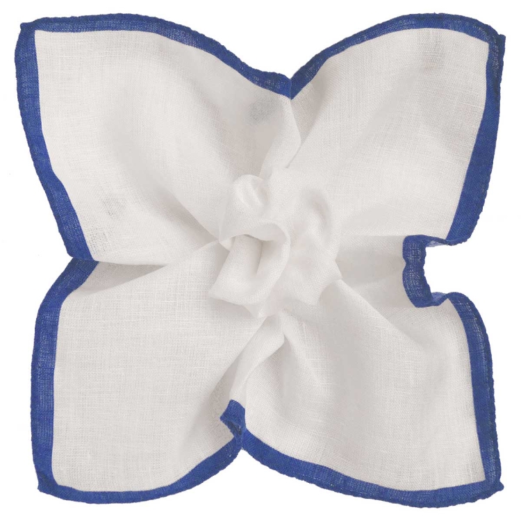 Poszetka Lniana Niebieski Rant