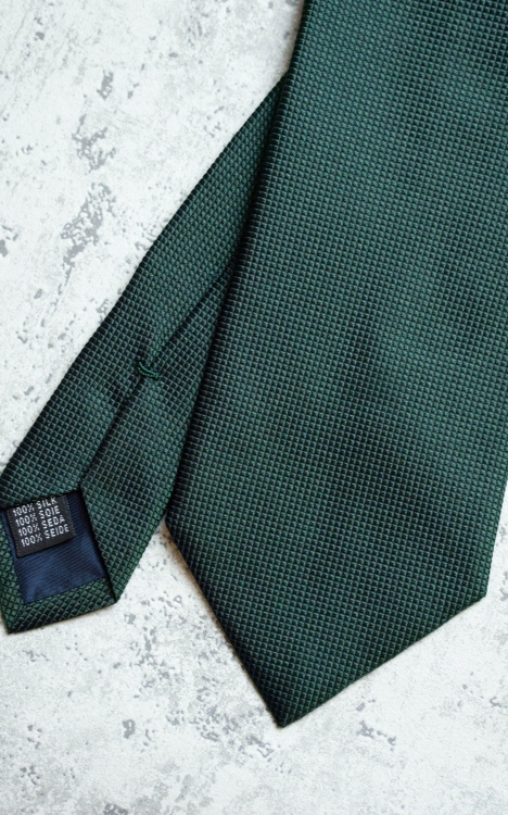 Krawat z Jedwabiu Żakardowego Zielony
