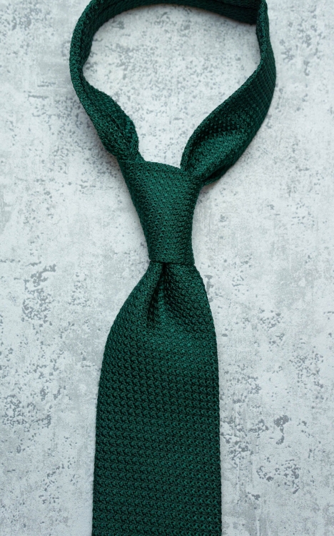 KRAWAT Z GRENADYNY ZIELONY (Garza Grossa)
