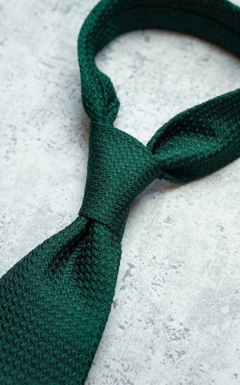KRAWAT Z GRENADYNY ZIELONY (Garza Grossa)