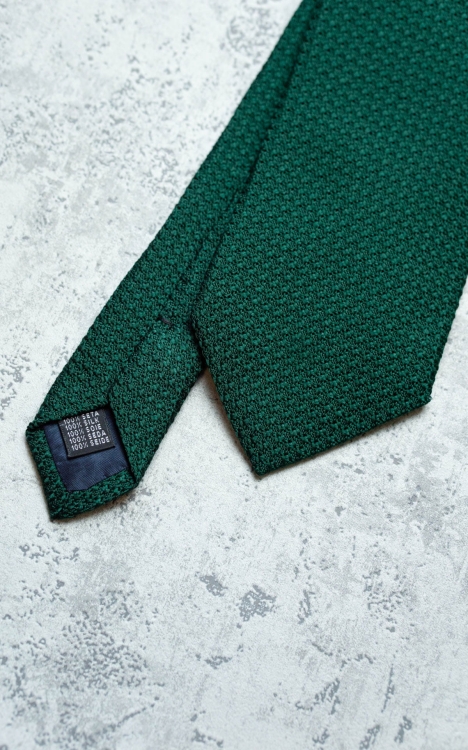 KRAWAT Z GRENADYNY ZIELONY (Garza Grossa)