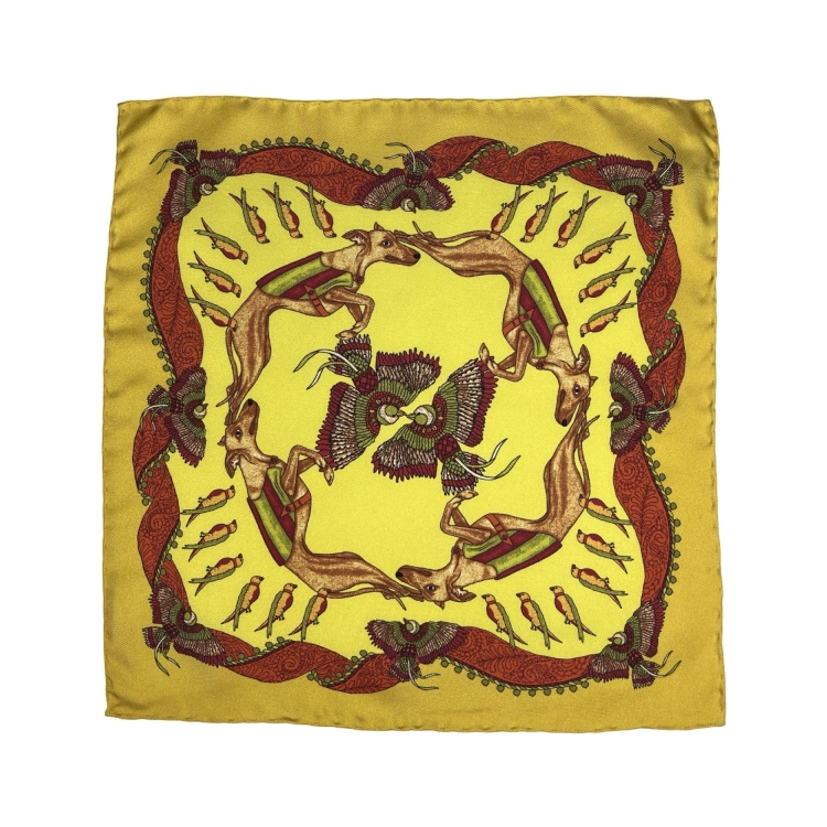 Safari Gold, Poszetka Calabrese 1924, 100% jedwab