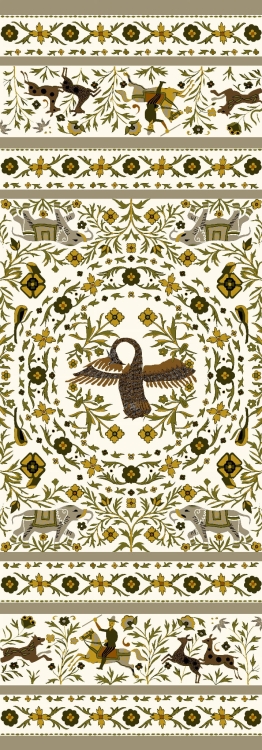 Szal beżowy Calabrese 1924, 100% wełna