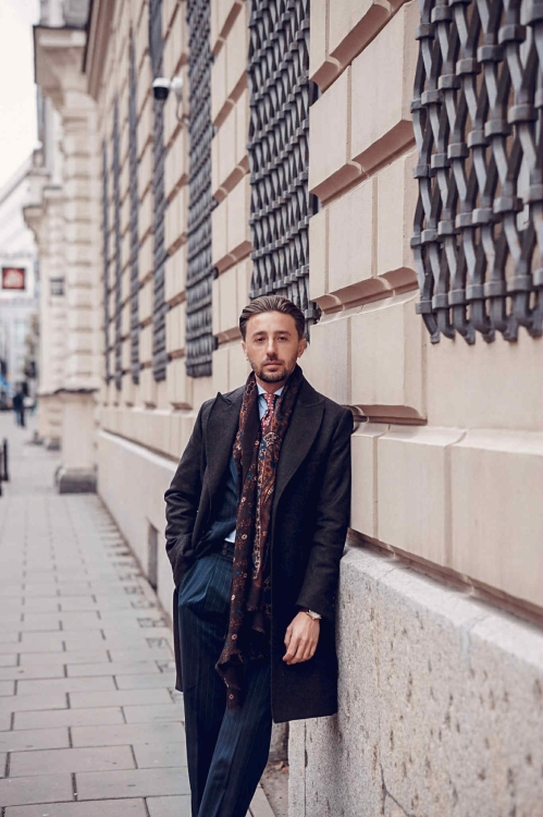 Płaszcz Wełna/Kaszmir Czekoladowy