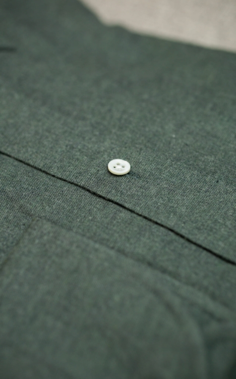 Bawełniana Koszula Flanelowa Zielona BD