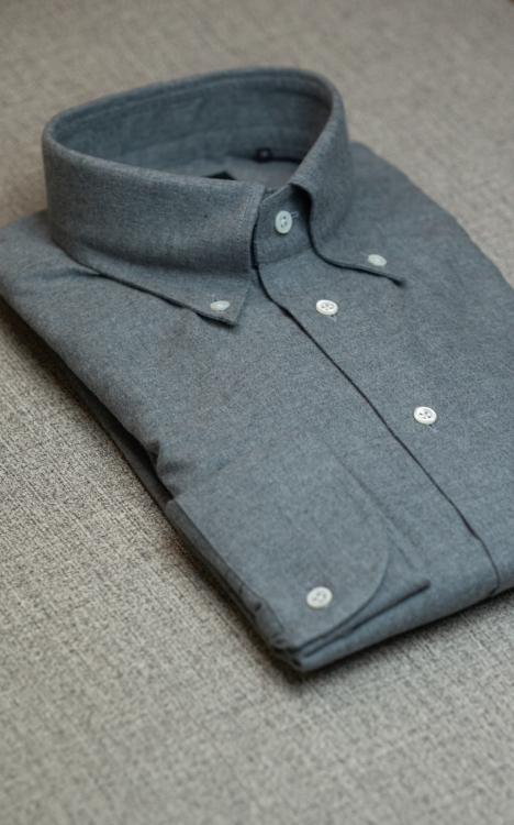 Bawełniana Koszula Flanelowa Szara BD