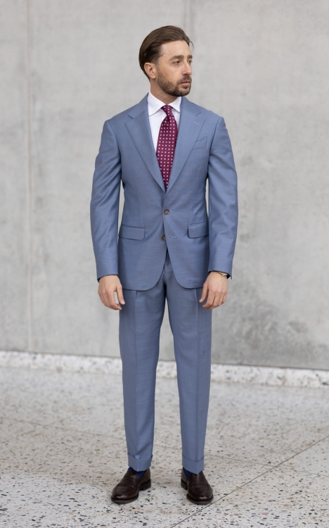 Light blue suit Guabello 1815