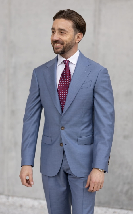 Light blue suit Guabello 1815