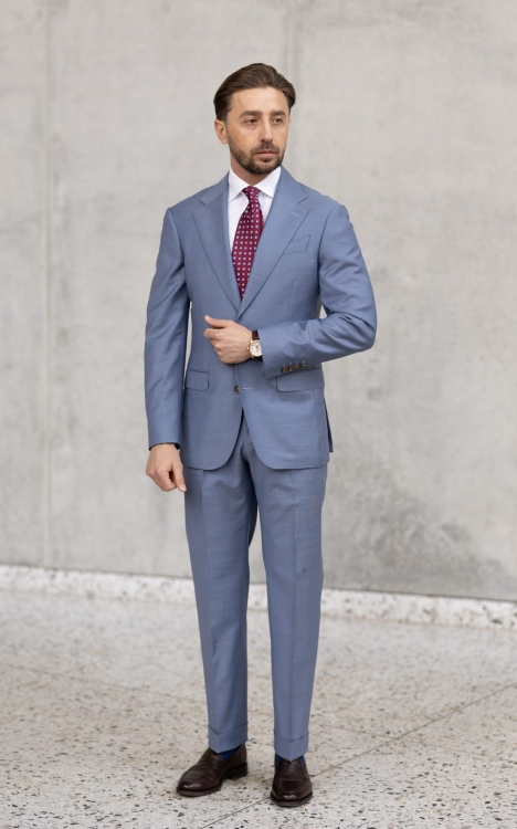 Light blue suit Guabello 1815