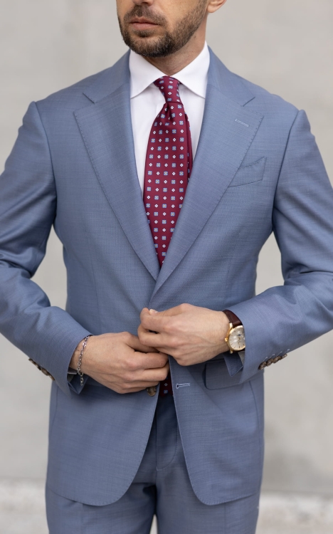 Light blue suit Guabello 1815