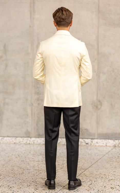 Cream-colored Tuxedo Jacket