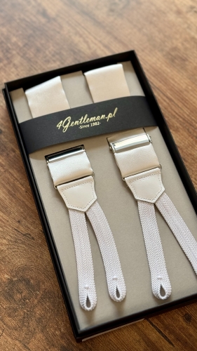 Szelki Raso di seta bianco