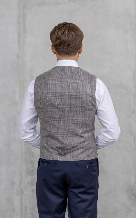 Kamizelka Dwurzędowa Monte Carlo Jedwab/Wełna