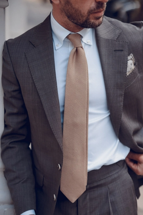 Garnitur Wełniany Cappuccino