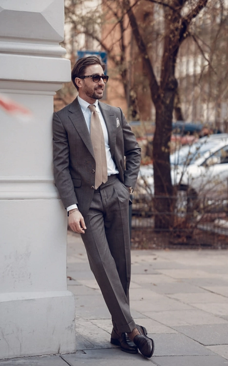 Garnitur Wełniany Cappuccino